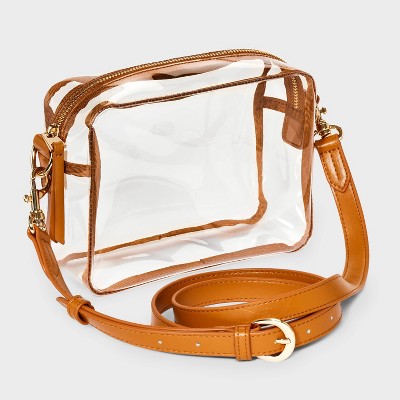 Camera Crossbody Bag - Universal Thread Clear: Structured Vinyl Handbag, Adjustable Strap - image 3