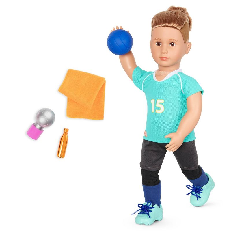 Our Generation Posable 18&#34; Boy Doll Volleyball Player - Johnny, 1 of 11