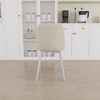 Lyngins Modern Dining Chairs with High Backrest,Kitchen Chairs Set of 4 with Metal Legs,Linen Chairs for Dining Room,Kitchen, - 4 of 4