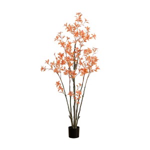 Nearly Natural 6-ft Autumn Pieris Artificial Fall Tree - 1 of 4