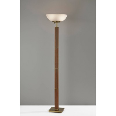 300W Kona Torchiere Antique Brass - Adesso