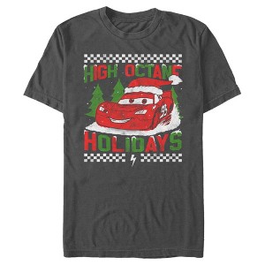 Men's Cars Lightning McQueen High Octane Holidays T-Shirt - 1 of 4