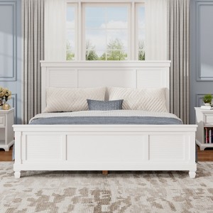 Christopher Knight Home Silas Farmhouse Wooden Bed with Headboard - 1 of 4