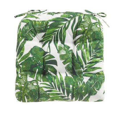 Matira Printed Floral 3M Scotchgard Outdoor Seat Cushion - Green