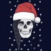 Junior's Design By Humans Christmas skull By kodamorkovkart T-Shirt - 2 of 3