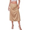 Avidlove Women's Satin Half Slip 36" Lace Long Underskirt - 2 of 4