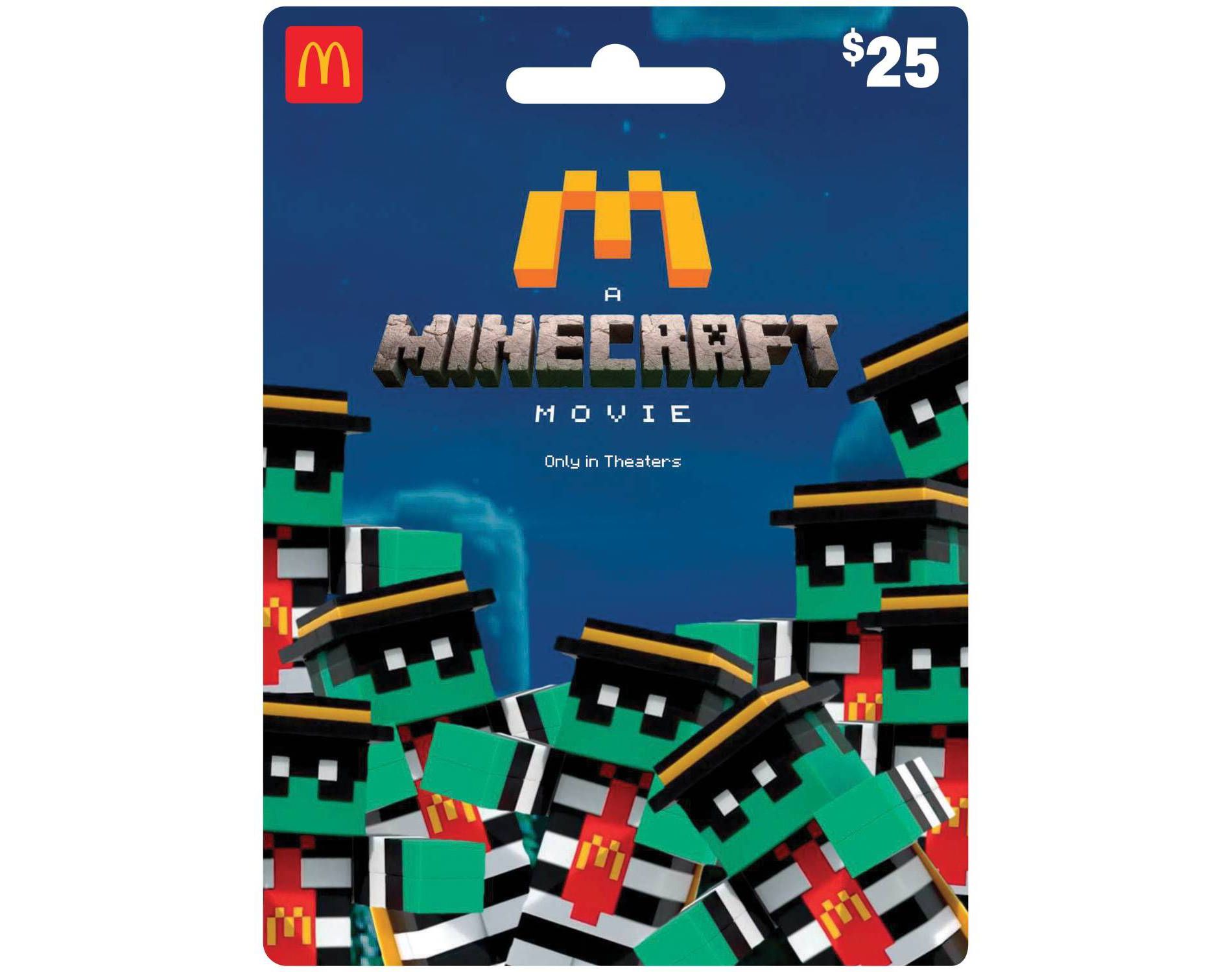 TGT McDonald's A Minecraft Movie $25 Gift Card