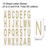Unique Bargains Office Home Warehouse Self-Adhesive Letter Stickers 15 Sheet - 2 of 4