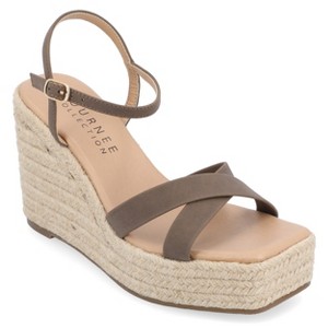 Journee Collection Womens Raniya Espadrille Platform Wedge Sandals - 1 of 4