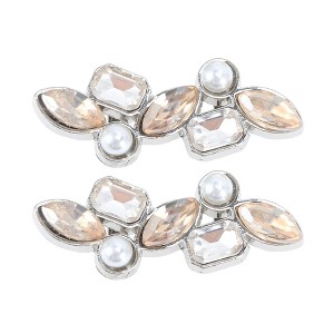 Unique Bargains Faux Pearl Candied Haws Shape Shoelace Charms 1 Pair - 1 of 4