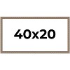PosterPalooza | Panoramic Deco Silver Picture Frame - UV Acrylic, Foam Board Backing, Hanging Hardware - 2 of 4