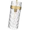 Fontaine 6.5" Steel Pendant Light - Dimmable, Damp Rated, Elegant Waterglass Shade - 4 of 4