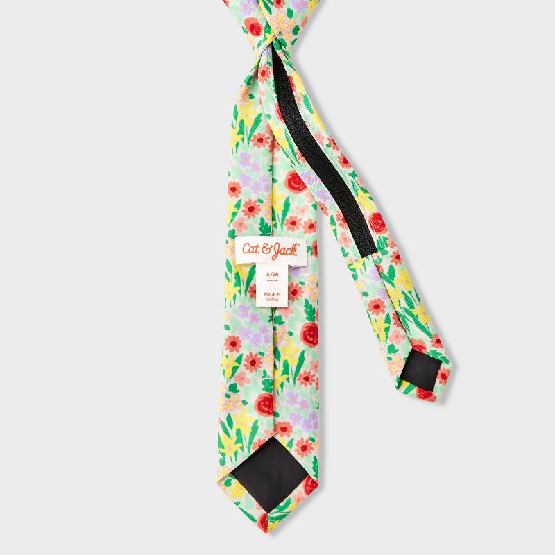 Boys' Easter Woven Zip Necktie - Cat & Jack™ Floral, 3 of 7