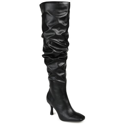 Journee Collection Womens Kindy Square Toe Over The Knee Boots