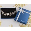 Alilang Gold Tone Multicolor Enamel Floral Statement Necklace with Pearl and Crystal Accents - 2 of 4