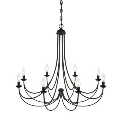 Imperial Bronze 8-Light Candle Chandelier