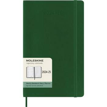 Moleskine 2024-25 Large Weekly Planner 8.26"x5.14" Softcover Myrtle Green