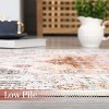 Washable Area Rug 4x6 Traditional Non Slip Non Shedding Carpet Floral Soft Indoor Rug Oriental Low Pile Throw Rug Stain Resistant Distressed Rugs for - 4 of 4