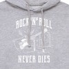 Men's - Instant Message - Rock N Roll Never Dies Graphic Fleece Pullover Hoodie - 2 of 4