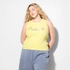 Women's Winnie the Pooh Graphic Tank Top - Light Yellow - 2 of 3