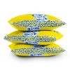16"x16" Nadar Musa Vase Chinoiserie Square Throw Pillow Yellow - Deny Designs - 4 of 4
