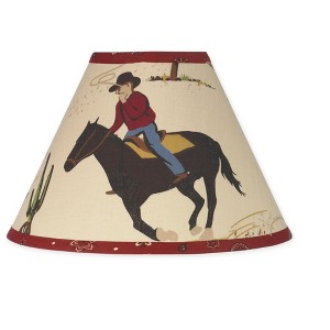 Sweet Jojo Designs Boy Empire Lamp Shade 4in.x7in.x10in. Wild West Cowboy Multicolor - 1 of 4