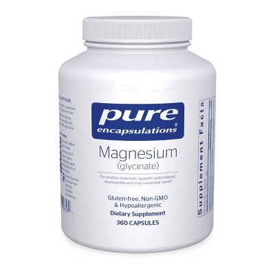 Pure Encapsulations Magnesium (Glycinate) - Supplement to Support Stress Relief, Sleep, Heart Health, Nerves, Muscles, and Metabolism