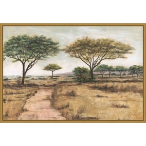 Amanti Art Savanna Plain I by Michael Willett Framed Canvas Wall Art - 1 of 4