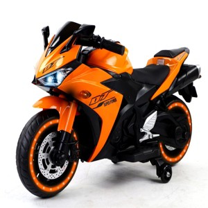 TopComfy Baby Walkers Kids Ride Kids Toys Fun Gift Three Wheel Ride Manual Throttle Hand Drive Flashing Rims for Kids, Orange, 41.7"*13"*23.6" - 1 of 4