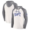 MLB Kansas City Royals Men's White Long Sleeve Lightweight Bi-Blend Hooded Sweatshirt - 3 of 3