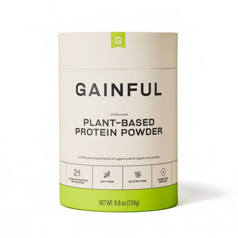 Gainful Vegan Plant Based Protein Powder - 10 servings, 1 of 7