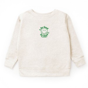 The Juniper Shop SmileyWorld Embroidered Be Good Do Good Smiley Youth Sweatshirt - M - Natural - 1 of 3