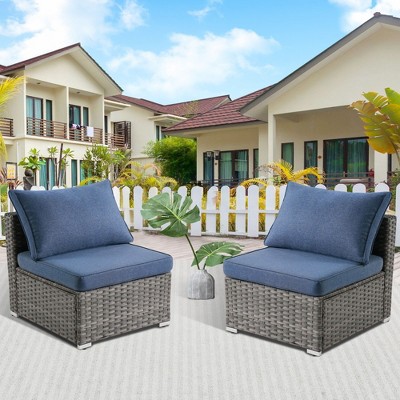 XIZZI Modular Outdoor Patio Furniture Set w/ Optional Coffee Table, Swivel Chair & Firepit - All-Weather, Waterproof & UV-Resistant