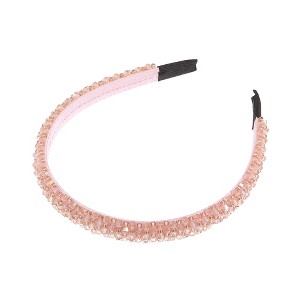 Unique Bargains Women's Faux Crystal Headband 0.59" Wide 1Pc - 1 of 4