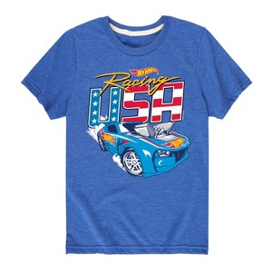Boys' - Hot Wheels - Racing USA Short Sleeve Graphic T-Shirt - 1 of 4