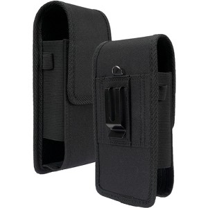 Nakedcellphone XL Rugged Harness Case with Belt Clip for Zebra TC77 TC52 Mobile Scanner - Matte Black - 1 of 4