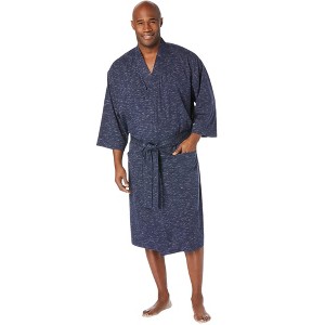 KingSize Men's Big & Tall Cotton Jersey Robe - 1 of 4