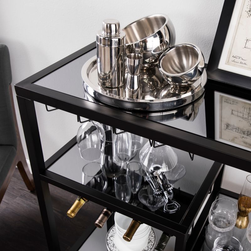 Zephs Bar Cart with Smoked Mirror - Holly & Martin, 3 of 13