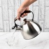 SharpChef Whistling Stovetop Tea Kettle,Food Grade Stainless Steel, Cool Touch Real Wood Handle, Fast Boil, for Gas, Electric, and Glass Ranges - 2.5L - 2 of 4