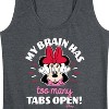 Women's - Disney - My Brain Too Many Tabs Graphic Racerback Tank - 2 of 4