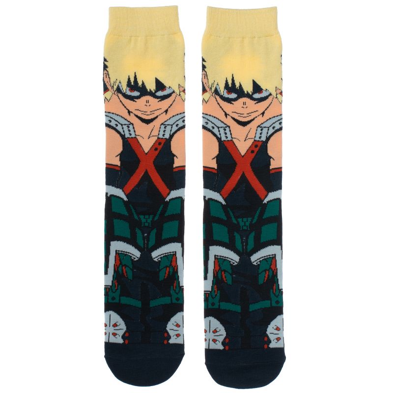 My Hero Academia Bakugo Casual 360 Character Socks for Men, 2 of 4