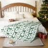 Lomsoe Christmas Bow Throw Blanket Red Blanket Flannel Soft Cute Christmas Bow Xmas Room Decor Gifts for Sofa Couch Travel Bed. - 3 of 4