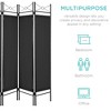 Best Choice Products 6ft 4-Panel Folding Privacy Screen Room Divider Decoration Accent w/ Steel Frame - 4 of 4