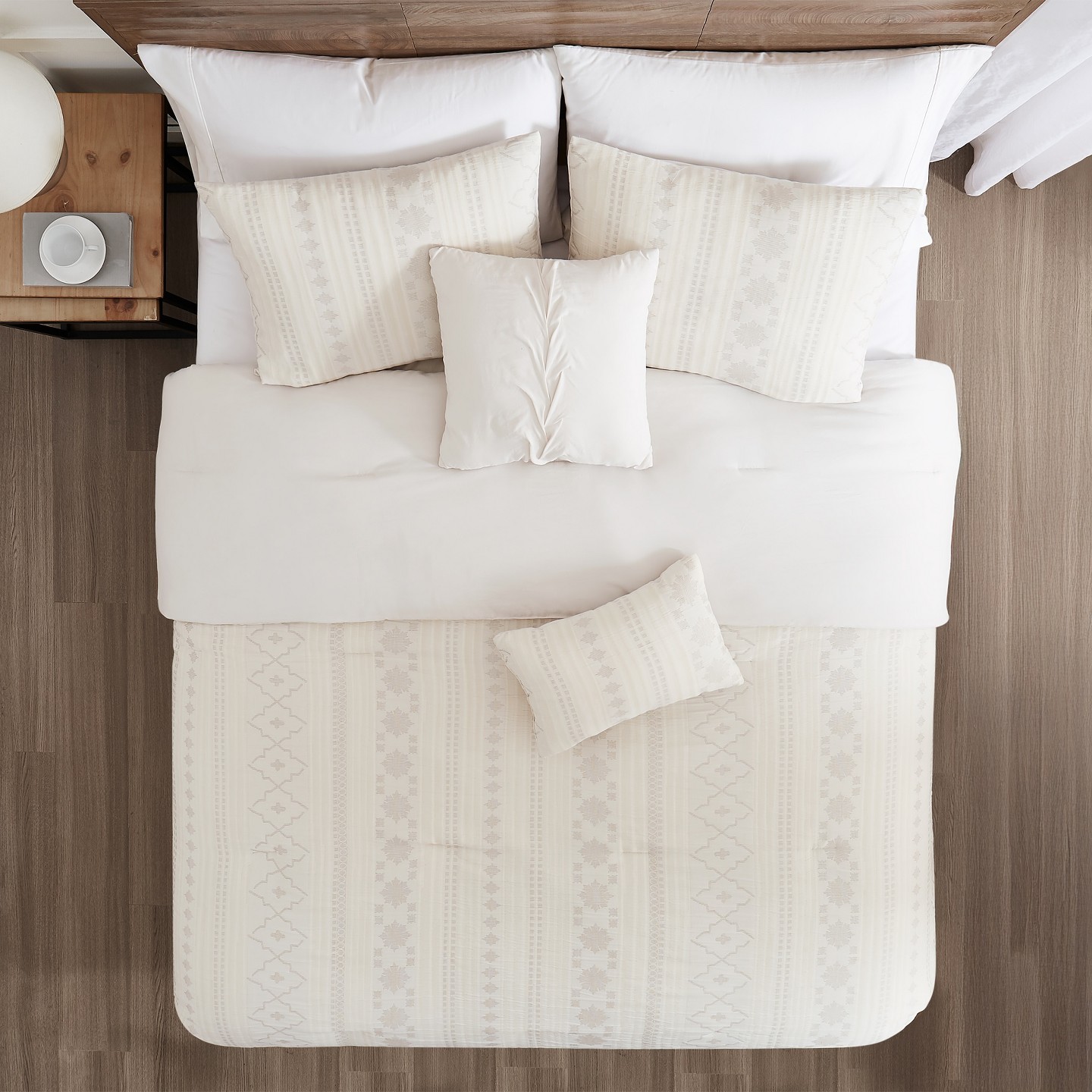Комплект с одеялом Modern Threads 5-Piece Marcy Jacquard Microfiber Comforter Set — фото 3