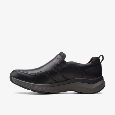 Clarks Mens Wave 2.0 Edge Black Leather Sneakers 10.5 Medium — фото 2
