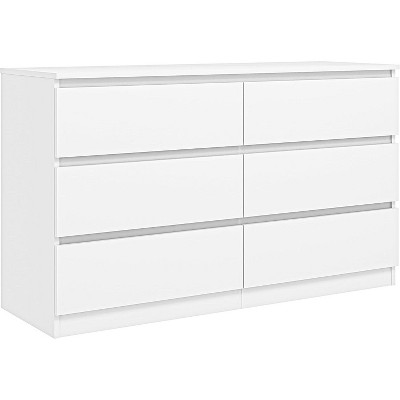 CIPACHO Modern 6 Drawer Double Dresser Spacious Storage Chest for Bedroom Closet Living Room with Ample Space to Keep Home Tidy