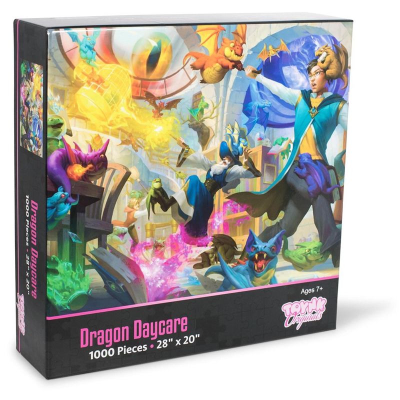 Toynk Dragon Daycare Fantasy Wizard Puzzle | 1000 Piece Jigsaw Puzzle, 2 of 7