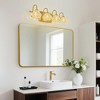 DAKAFUL Crystal Bathroom Vanity Light, Vanity Fixtures with Clear Textured Shades,Wall Sconce Over Mirror,for Bedroom/home decor - 4 of 4