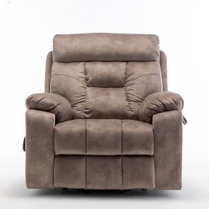 TiramisuBest Recliners Lift Chair Relax Sofa Chair Livingroom Furniture Living Room Power Electric Reclining with Brown PU for Recliners & M - 1 of 4