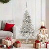vidaXL Artificial Pre-lit Christmas Tree Silver 59.1" PET - 2 of 4